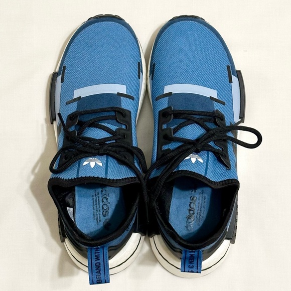 Adidas NMD R1 x Pharrell Focus Blue/Core Black/Ambient Sky Athletic Shoes - US 6 - Picture 10 of 17